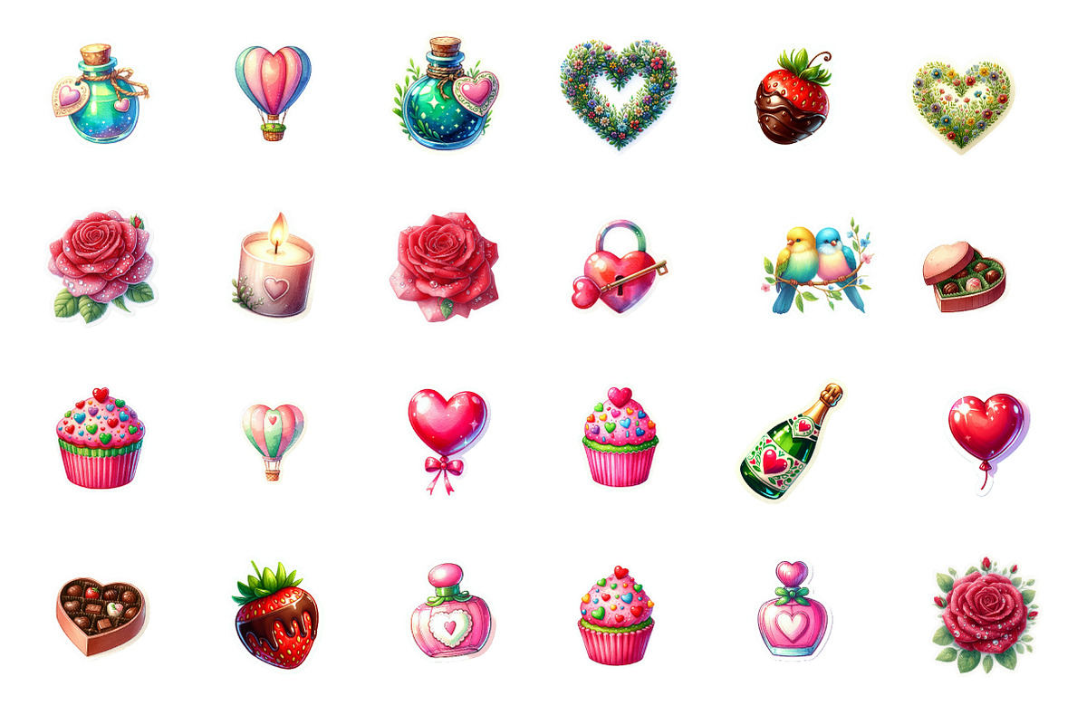 Valentine Sticker clipart, an Illustration by Designworld (Photo 3 of 3)