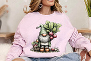 Watercolor Spring Gnome Clipart PNG, an Illustration by Canvas Craft (Thumbnail 5 of 7)