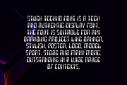 Stuck Techno Font, a Sans Serif Font by QR Design Studio (Thumbnail 4 of 6)