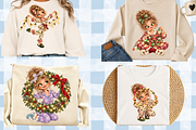 Light Up Christmas Girls Cliparts, a Seasonal Illustration by Ink Gallery (Thumbnail 13 of 13)