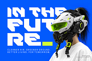 Fracto - Futuristic Display Font, a Sans Serif Font by figuree studio (Thumbnail 2 of 10)