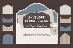 Envelope Constructor Vintage Edition, an Object Graphic by DigARTbyHavroshka
