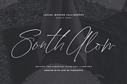 South Glow | Casual Chic Calligraphy, a Script Font by Pink Coffie (Thumbnail 1 of 16)