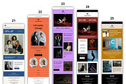 Mailchimp Email Template Bundle, an Email Template by QuickArtisan (Thumbnail 7 of 10)