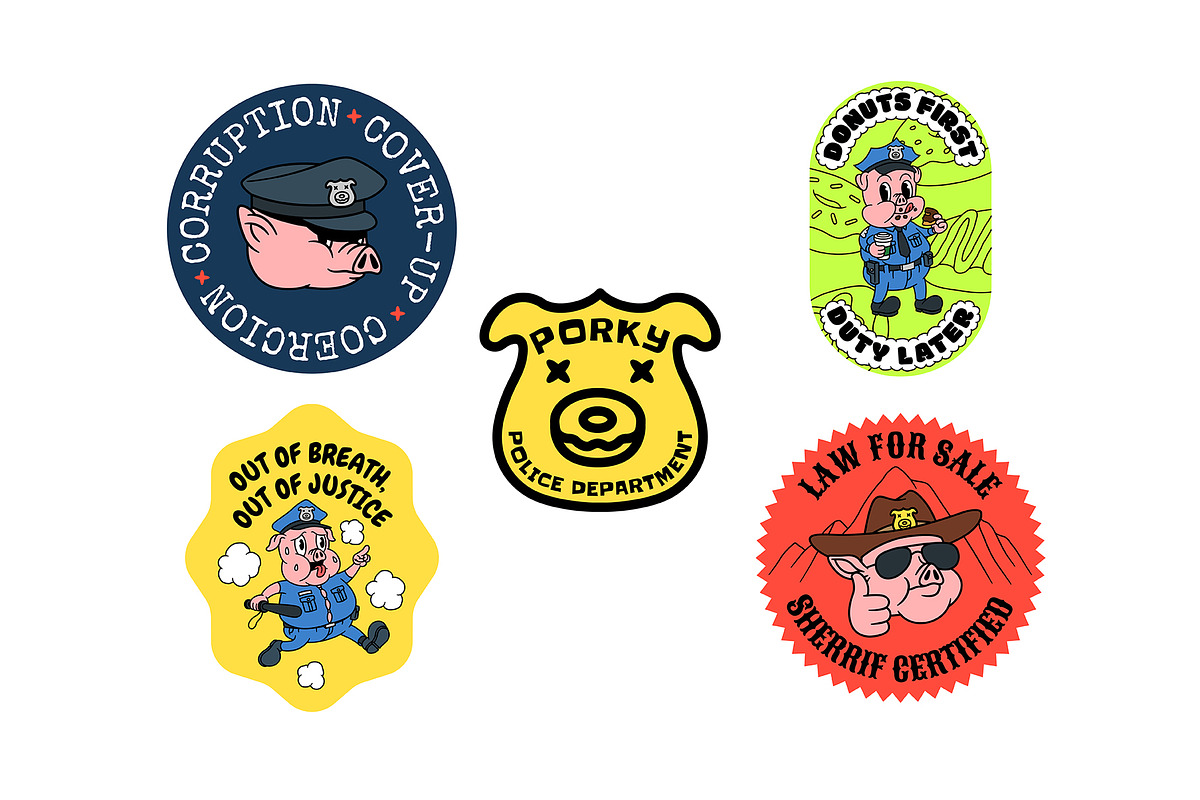 Porky Police Department, an Illustration by The Isian (Photo 6 of 12)