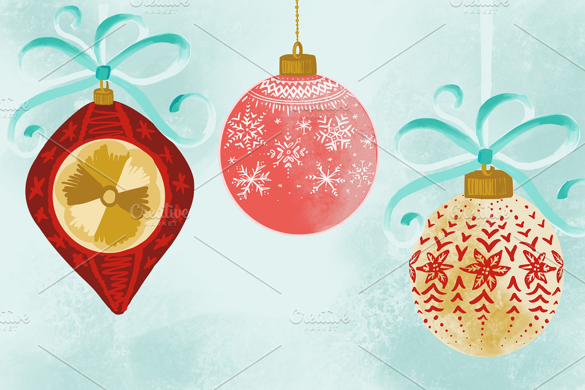 Retro Ornament Set, an Illustration by Work by Laura (Photo 4 of 4)