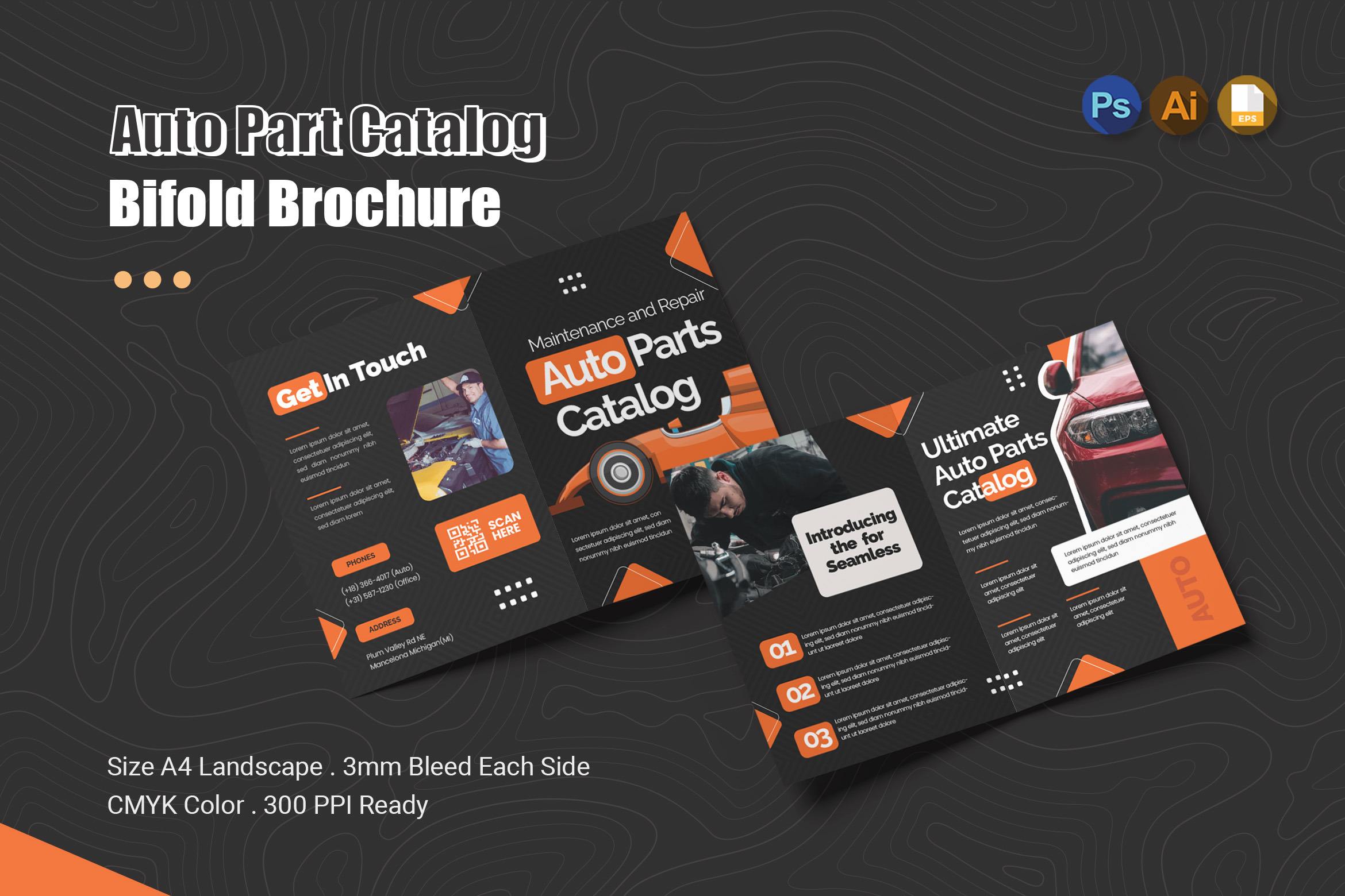 Auto Part Catalog Bifold Brochure, a Brochure Template by Esensifiksi ...