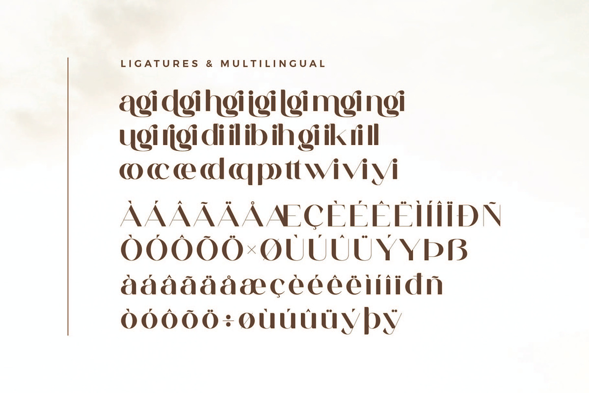Brigitta - Modern Sans Serif, a Sans Serif Font by Aqeel_Art (Photo 9 of 9)