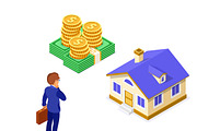 Businessman Faced with Choice, a Finance Illustration by TAlex (Thumbnail 3 of 6)