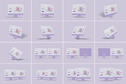 iMac Desktop Mockup Bundles, a Mac Mockup by Graphic Aesthetic (Thumbnail 2 of 22)