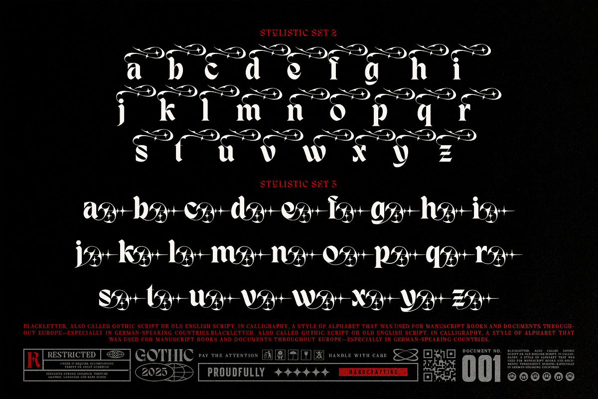 Dark Reborn Typeface, a Blackletter Font by alit design (Photo 16 of 20)