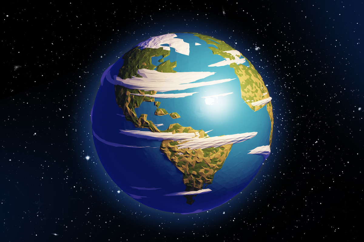Polygonal style Solar System, an Object Graphic by Toocha design (Photo 2 of 5)