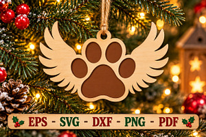 Pet Memorial Laser Cut Wood File,