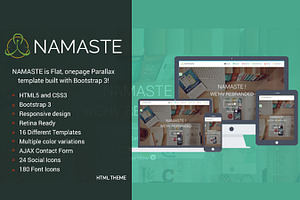 NAMASTE Responsive One Page Theme