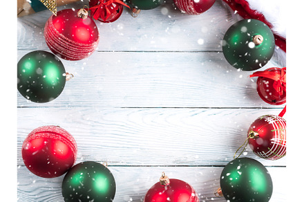 Christmas red and green ornaments, a Holiday Photo by Lifemorning