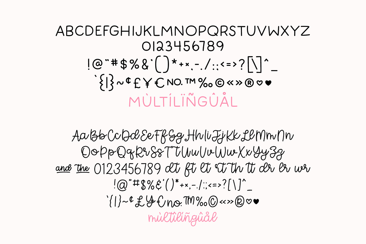 Keen Hand + Letters of Love Font Duo, a Handwritten Font by Miss Tiina (Photo 2 of 5)