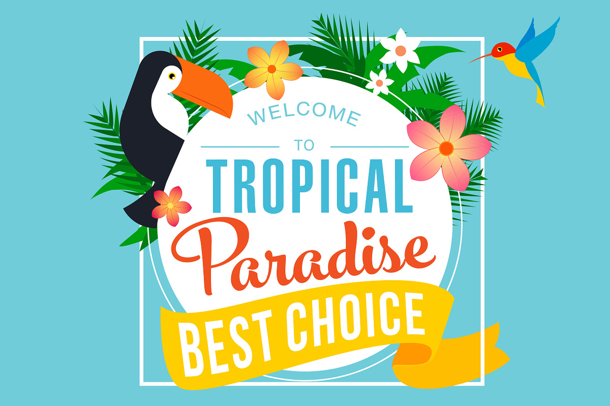 Tropical Paradise, an Illustration by smithytomy
