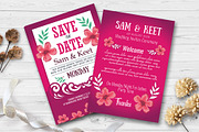 Double Sided Save The Date Card, an Invitation Template by Business Flyers (Thumbnail 1 of 2)