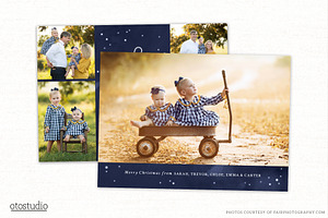 Christmas Card Template CC323