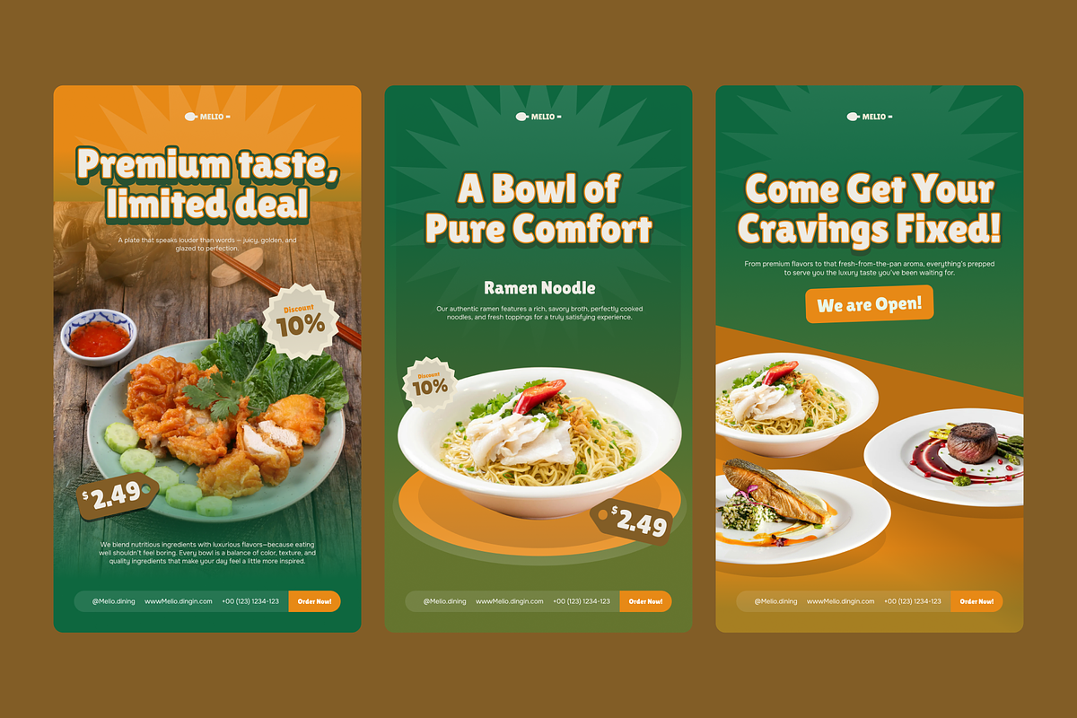 Malio - Food Promotion Social Media, a Social Media Template by SLAB! Design (Photo 6 of 8)