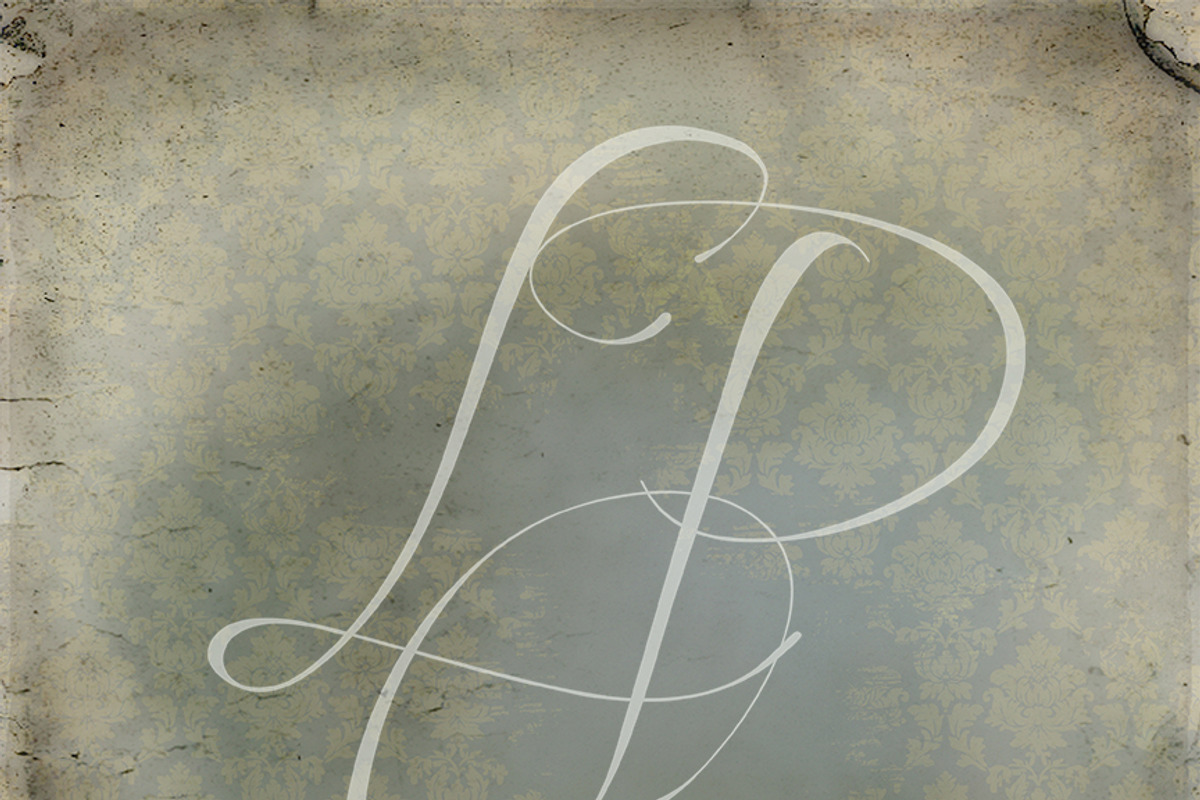 Vintage Grungy Damask Textures preview 5