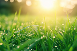 Sunlight filters through dew covered, a Photo by Iftikhar Alam