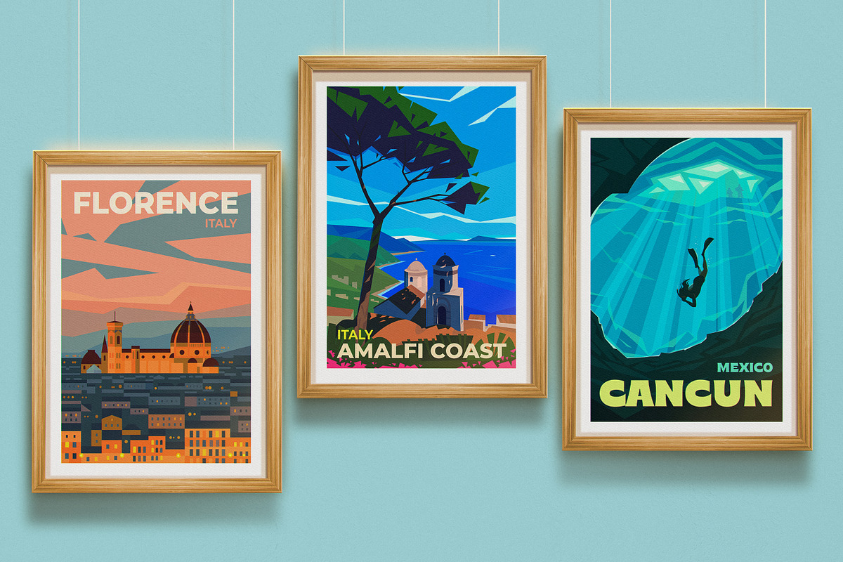 Travel Posters. Part 5., an Illustration by Red Monkey (Photo 4 of 12)