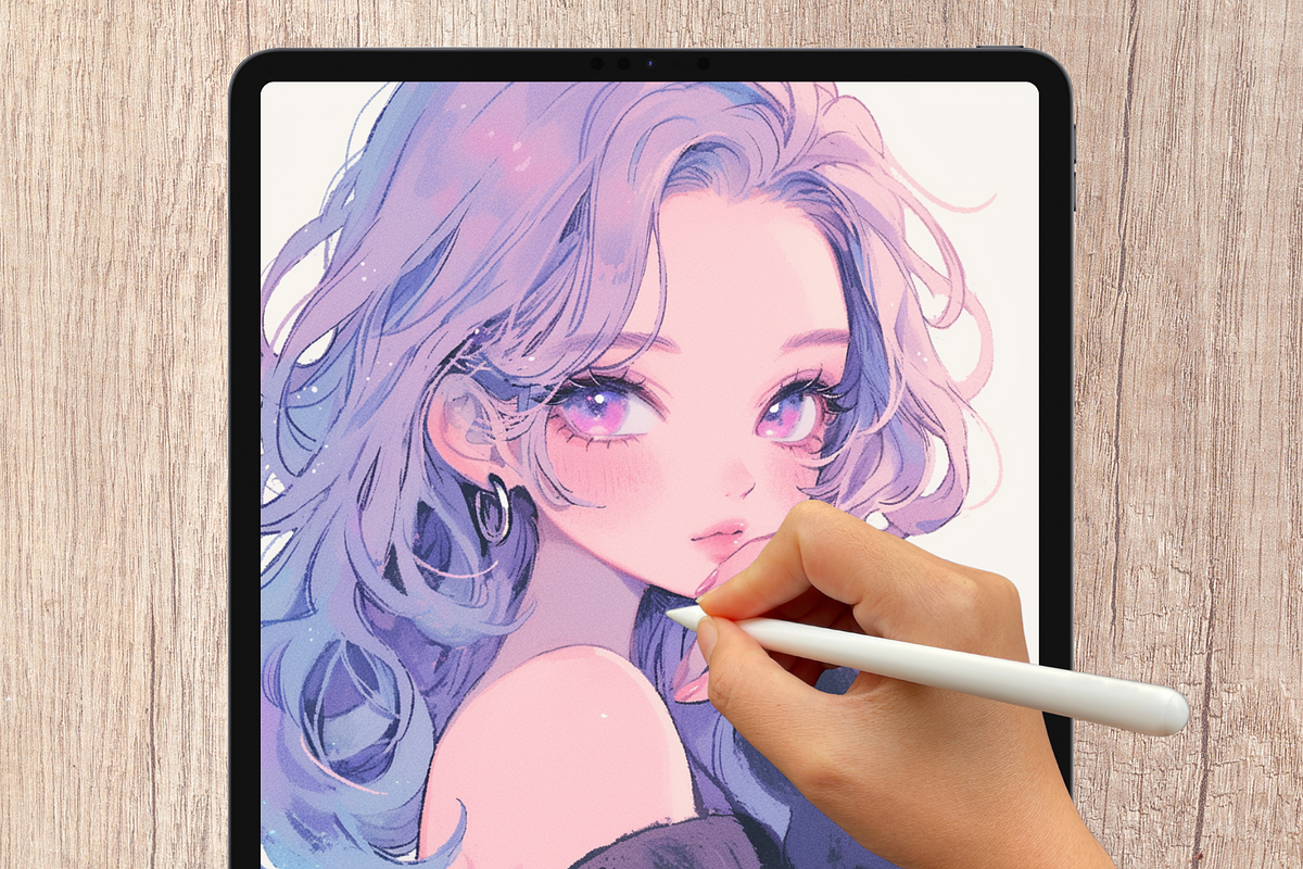 Perfect Hair Brushes for Procreate, a Brush Add-On by Cozy Brushery (Photo 6 of 9)
