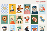 Boys Room Nursery Wall Art Prints, a Background Graphic by Essentially Nomadic (Thumbnail 9 of 11)