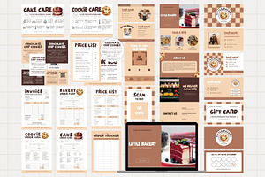 50+ Bakery Business Canva Templates, a Stationery Template by Anna Design Studio
