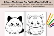 32 Cute Cat Coloring Book for Kids, an Animal Illustration by LA Design (Thumbnail 6 of 10)