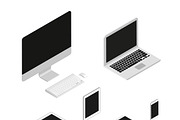 Vector isometric computers, an Object Graphic by Julia Tim (Thumbnail 2 of 3)