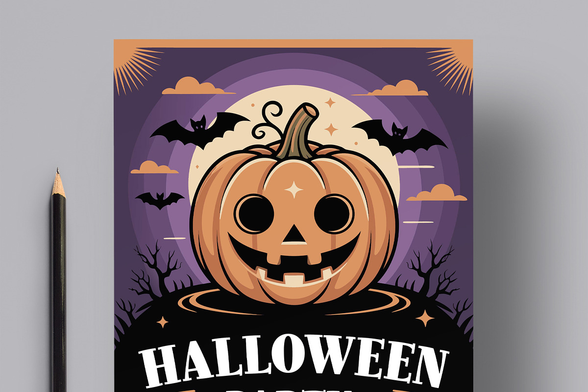 Halloween Party Night Event Flyer preview 2