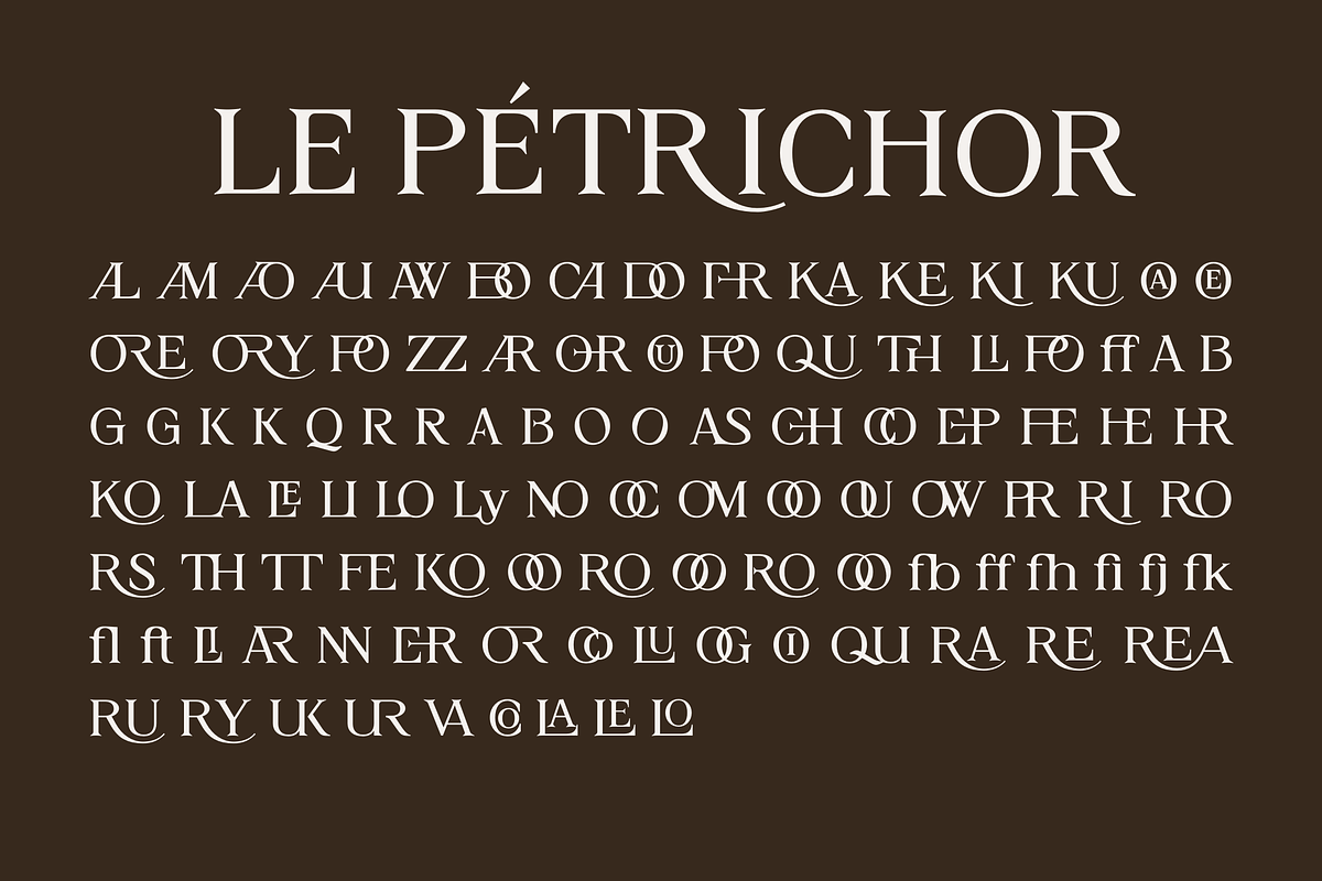 LE PÉTRICHOR Modern Elegant Serif, a Serif Font by The Gelato Type (Photo 3 of 11)