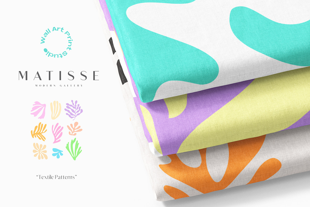 Matisse Modern Gallery 1, a Background Graphic by Wall Art Print Studio (Photo 12 of 13)