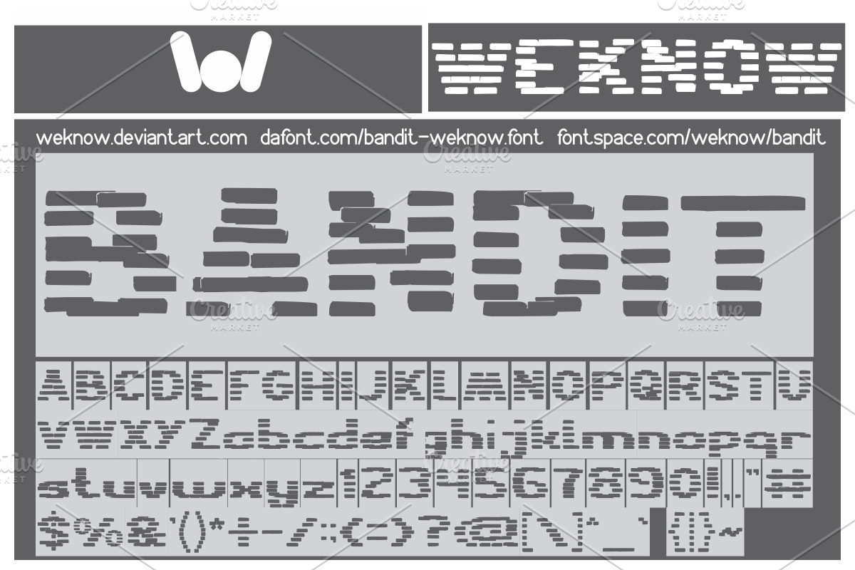 bandit font preview 4