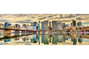 Skyline of Sydney at Cockle Bay - Australia, an Architecture Photo by Leonid Andronov