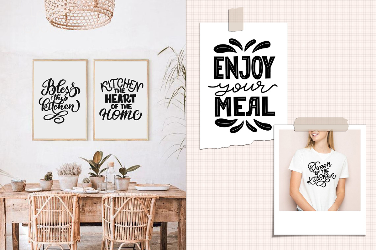 Kitchen Quotes SVG Bundle, an Illustration by rinaletters (Photo 2 of 4)