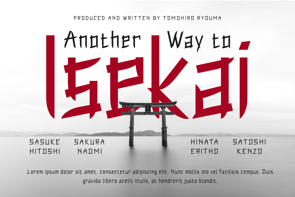 Qasengi | Japan font, a Serif Font by twinstd (Photo 8 of 13)