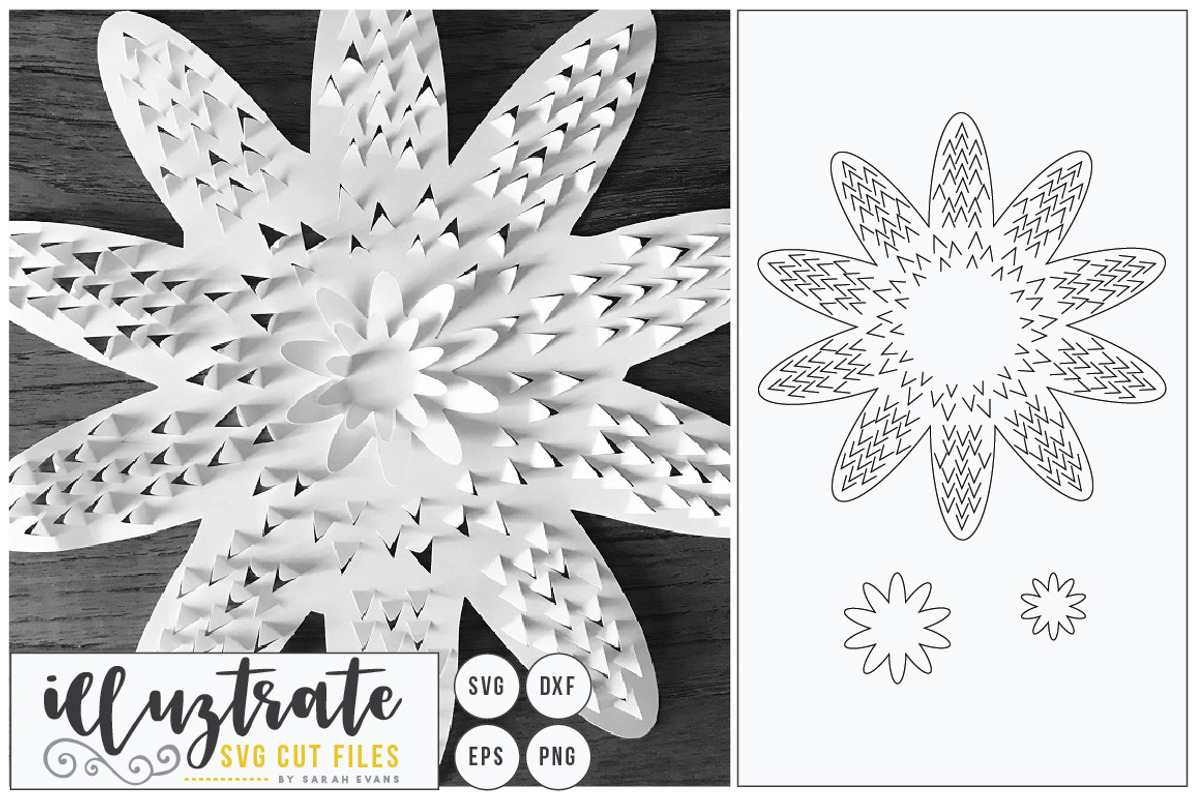 3d Flower SVG Bundle, an Illustration by illuztrate (Photo 3 of 12)
