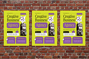 Green Creative Business Agency Flyer, a Flyer Template by Aiyari Graphic (Thumbnail 3 of 3)