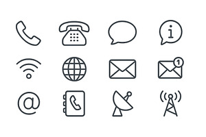 Communication icons representing, a Technology Photo by ZinetroN