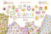 Charms Naive Illustration & Pattern, a Pattern Graphic by Svitlana Kharchuk (Thumbnail 1 of 9)