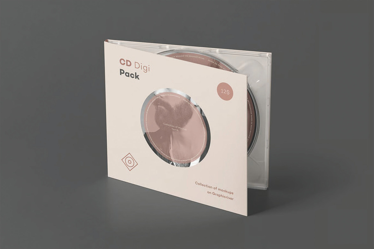 CD Digi Pack Mockup - Album Cover, an Advertising Mockup by DesignRushMarket (Photo 7 of 15)