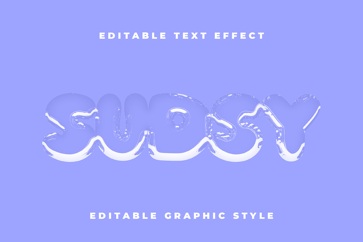 Liquid Glass Transparent Text Effect