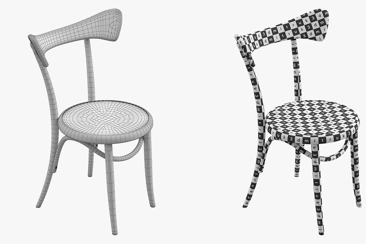 Cafestuhl by Nigel Coates, a Furniture 3D Model by 3dmitruk (Photo 12 of 12)