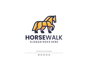 Mascot Horse Logo Design, a Branding & Logo Template by Artnivora.Std