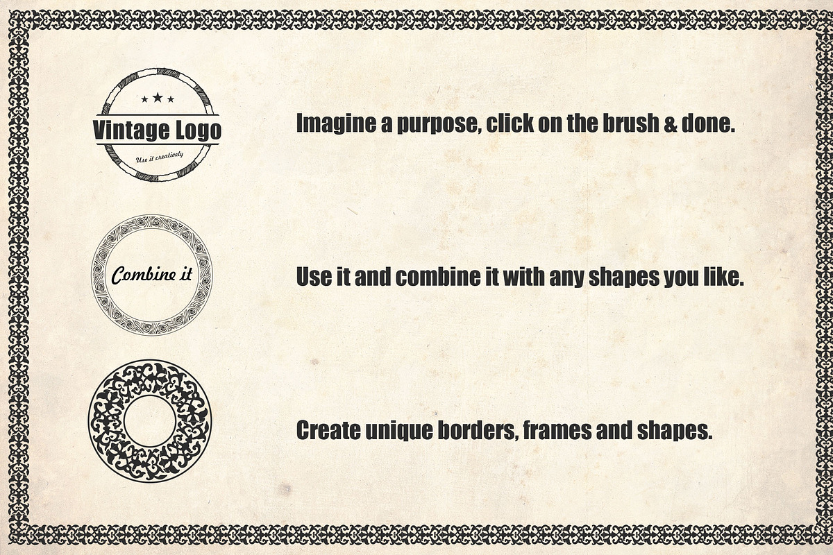 Renaissance pattern brush set, a Brush Add-On by Piro Concept (Photo 3 of 3)