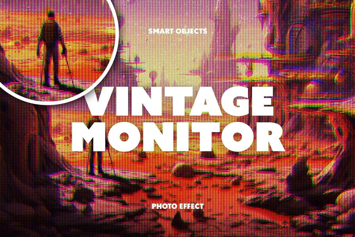 Retro Screen Effects Bundle, a Layer Style Add-On by pixelbuddha.net