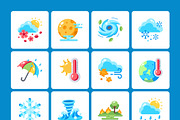 75 Weather Flat Icons, an Emoji Icon by Prosymbols (Thumbnail 10 of 10)